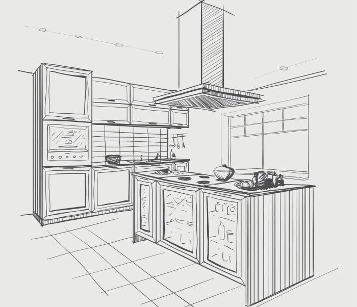 Kitchen-Remodeling-Design-Sketch